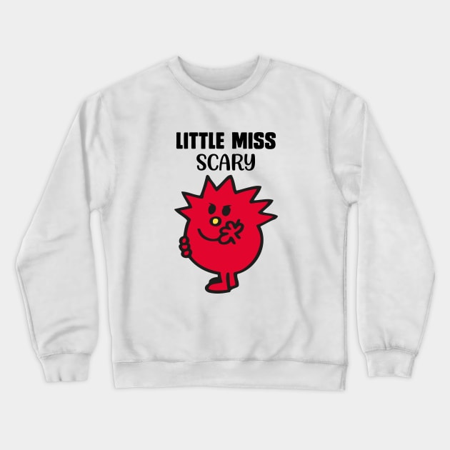 LITTLE MISS SCARY Crewneck Sweatshirt by reedae